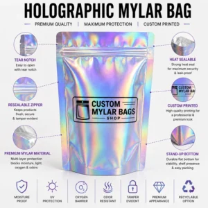 Holographic Mylar Bags